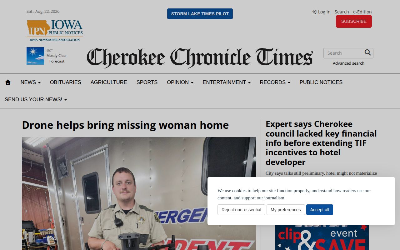 Cherokee County crime news on the Chronicle Times website