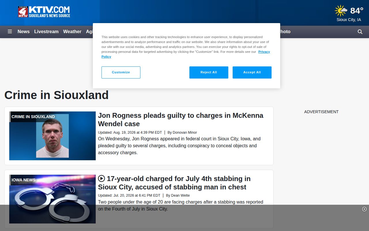 Cherokee County arrest news within KTIV Crime in Siouxland
